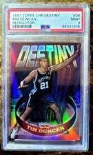 1997 Topps Chrome Destiny Tim Duncan #D8 card