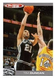 2004-05 Topps Total Base Set Tim Duncan #24 card