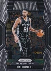 2018-19 Panini Prizm Dominance Tim Duncan #27 card