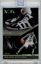 2020-21 Panini Noir Sneaker Spotlight Tim Duncan #5 card