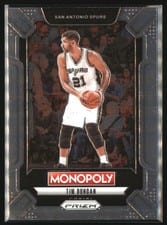 2024-25 Panini Prizm Monopoly Legends Tim Duncan #LEG5 card