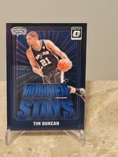 2024 Panini Donruss Optic Winner Stays Tim Duncan #12 card