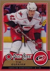 2008-09 O-Pee-Chee Base Set Tim Gleason #33 card