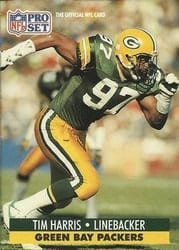 1991 Pro Set Base Set Tim Harris #154 card