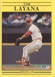 1991 Fleer Base Set Tim Layana #69 card