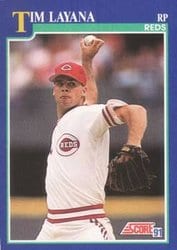 1991 Score Base Set Tim Layana #64 card