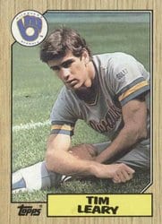 1987 Topps Base Set Tim Leary #32 card