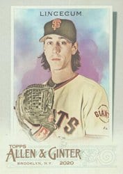 2020 Topps Allen & Ginter Base Set Tim Lincecum #7 card