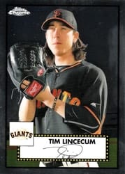 2021 Topps Chrome Platinum Anniversary Base Set Tim Lincecum #536 card
