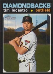 2020 Topps Heritage Base Set Tim Locastro #698 card