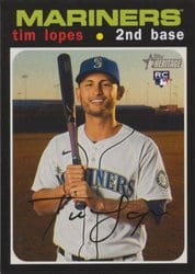 2020 Topps Heritage Base Set Tim Lopes #606 card