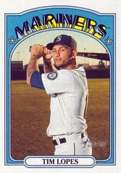 2021 Topps Heritage Base Set Tim Lopes #467 card