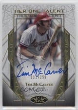2022 Topps Tier One Talent Autographs Tim McCarver #T1TA-TM card