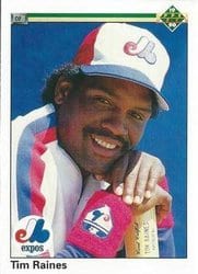 1990 Upper Deck Base Set Tim Raines #177 card