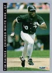 1993 Fleer Base Set Tim Raines #209 card