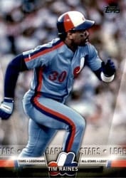 2018 Topps Update Salute Tim Raines #S-13 card