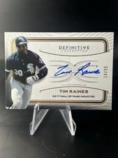 2023 Topps Definitive Collection Legendary Autographs Tim Raines #LAC-TR card