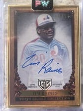 2023 Topps Gilded Collection Gallery of Gold Autographs Tim Raines #GOG-TR card