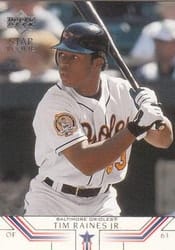 2002 Upper Deck Base Set Tim Raines Jr #15 card