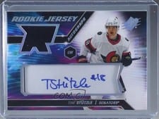 2020-21 SPx Rookie Autograph Jersey Tim Stutzle #TS card