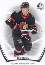2021-22 SP Authentic Base Set Tim Stutzle #57 card