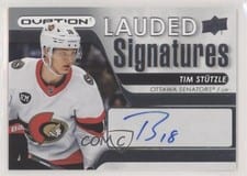 2021-22 Upper Deck Ovation Lauded Signatures Tim Stutzle #LS-TS card
