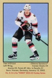 2022-23 Parkhurst Champions 51 Retros Tim Stutzle #R-16 card