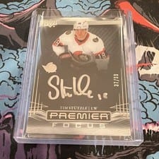 2022-23 Upper Deck Premier Premier Focus Autograph Tim Stutzle #PFA-TS card