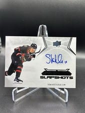 2022-23 Upper Deck Premier Premier Slapshots Autograph Tim Stutzle #PSA-TS card