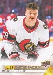 2022-23 Upper Deck UD Canvas Tim Stutzle #C179 card