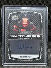 2023-24 Upper Deck Engrained Synthesis Signatures Tim Stutzle #S-ST card