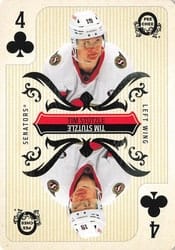 2024-25 O-Pee-Chee Playing Cards Tim Stutzle #4♣ card
