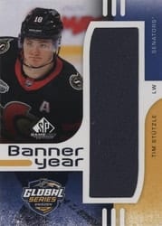 2024-25 SP Game Used 2023 Global Series Sweden Banner Year Relics Tim Stutzle #BYGS-TS card