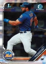 2019 Bowman Chrome Prospects Tim Tebow #BCP-156 card