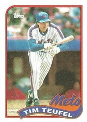 1989 Topps Base Set Tim Teufel #9 card