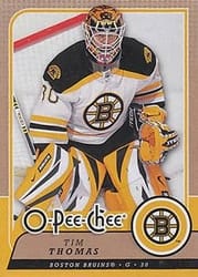 2008-09 O-Pee-Chee Base Set Tim Thomas #128 card
