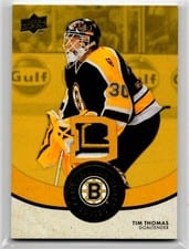 2023-24 Upper Deck Boston Bruins Centennial Centennial Cloth Premium Relics Tim Thomas #CCR-TT card