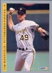 1993 Fleer Base Set Tim Wakefield #123 card