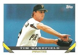 1993 Topps Base Set Tim Wakefield #163 card
