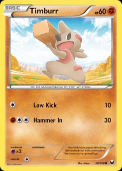 Dark Explorers Timburr #58 card