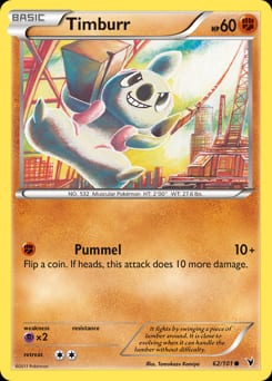 Noble Victories Timburr #62 card