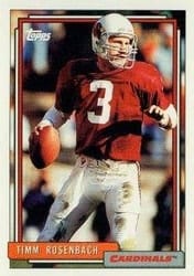 1992 Topps Base Set Timm Rosenbach #718 card