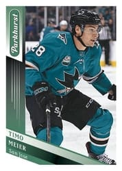 2019-20 Parkhurst Base Set Timo Meier #16 card