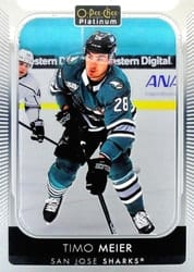2021-22 O-Pee-Chee Platinum Base Set Timo Meier #154 card