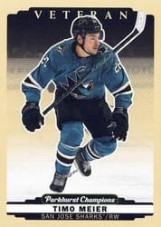 2022-23 Parkhurst Champions Base Set Timo Meier #256 card