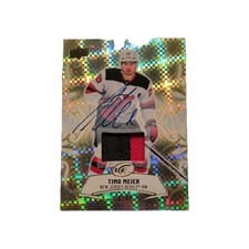 2024-25 Upper Deck Ice Base Gold Auto Patch Timo Meier #29 card