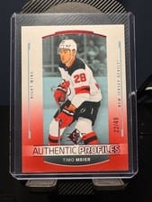 2025-26 SP Authentic Profiles Timo Meier #AP-10 card