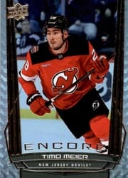2025-26 Upper Deck Encore Timo Meier #E-18 card