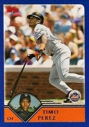 2003 Topps Base Set Timo Perez #6 card