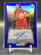 2024 Panini Prizm WNBA Throwback Signatures Tina Charles #TB-TC card